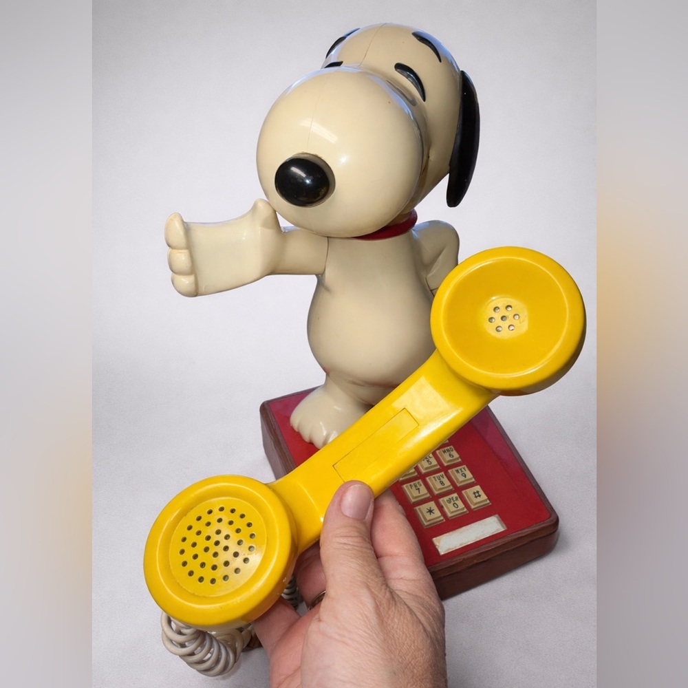 Vintage Snoopy & Woodstock Telephone – Peanuts Landline Phone 1970s/80s - Picture 5 of 6
